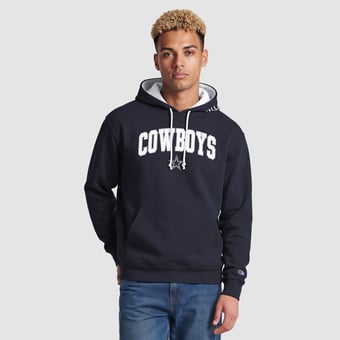 Men's Champion Navy Dallas Cowboys Contrast Hoodie