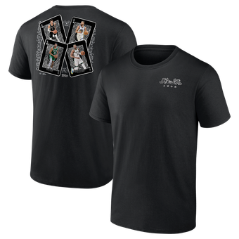 Men's Victor Wembanyama, Stephen Curry, Jayson Tatum & Giannis Antetokounmpo Black Topps All Kings T-Shirt
