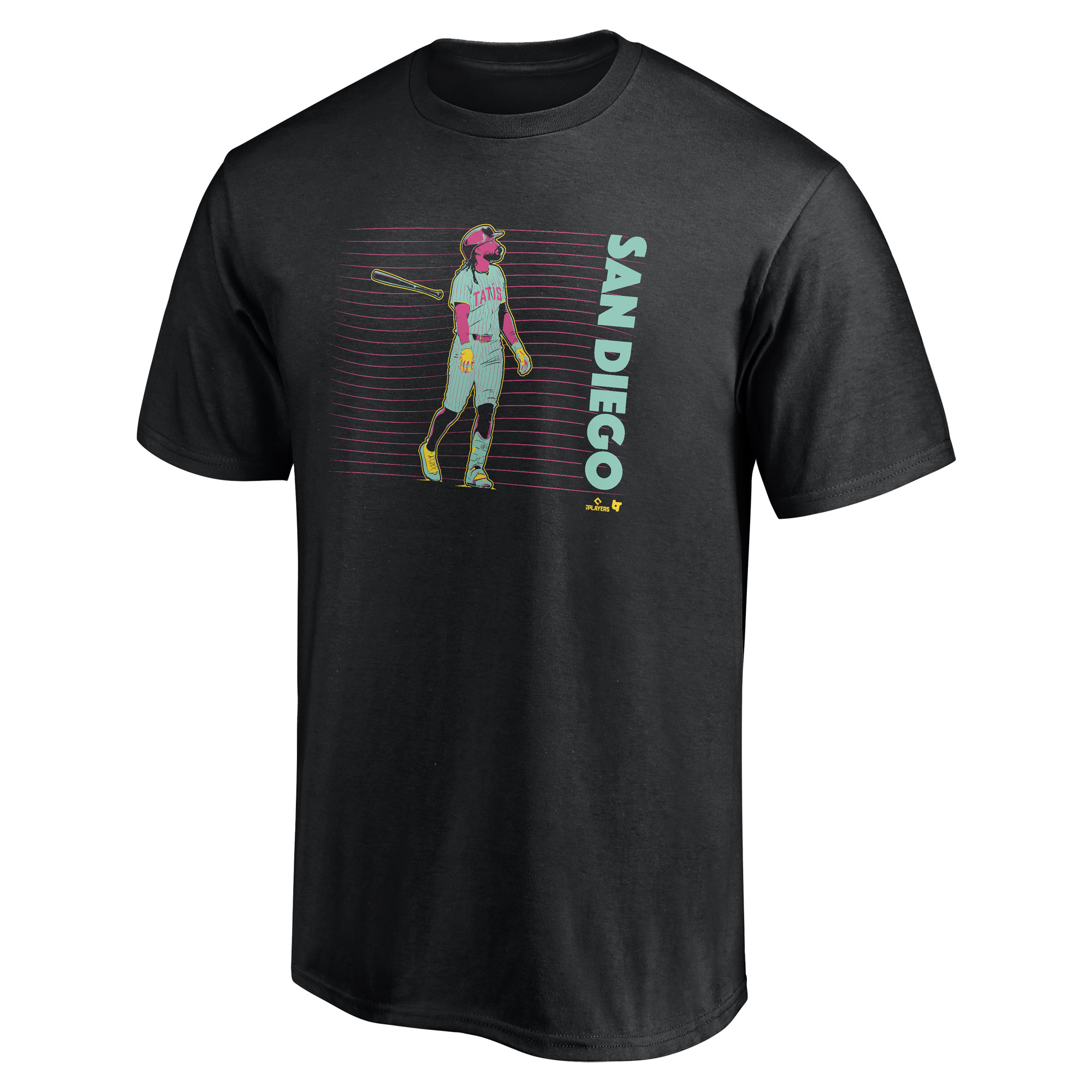 Men’s BreakingT Fernando Tatis Jr. Black Neon Nights T-Shirt Men’s BreakingT Fernando Tatis Jr. Black Neon Nights T-Shirt