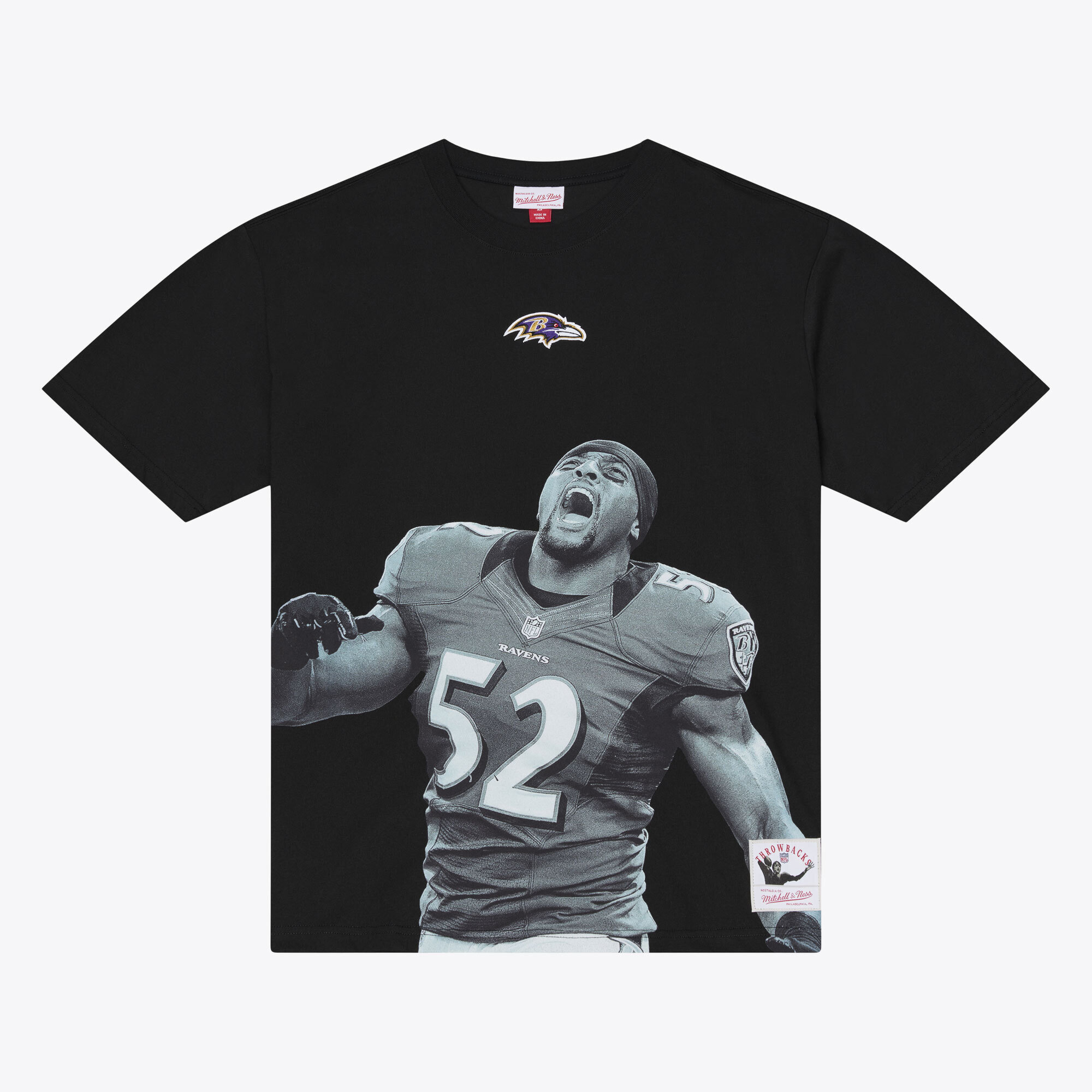 Men’s Mitchell & Ness Ray Lewis Black Baltimore Ravens Retired Solo Player T-Shirt Men’s Mitchell & Ness Ray Lewis Black Baltimore Ravens Retired Solo Player T-Shirt