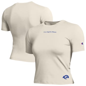 Women's Champion Bone Los Angeles Rams Soft Touch T-Shirt