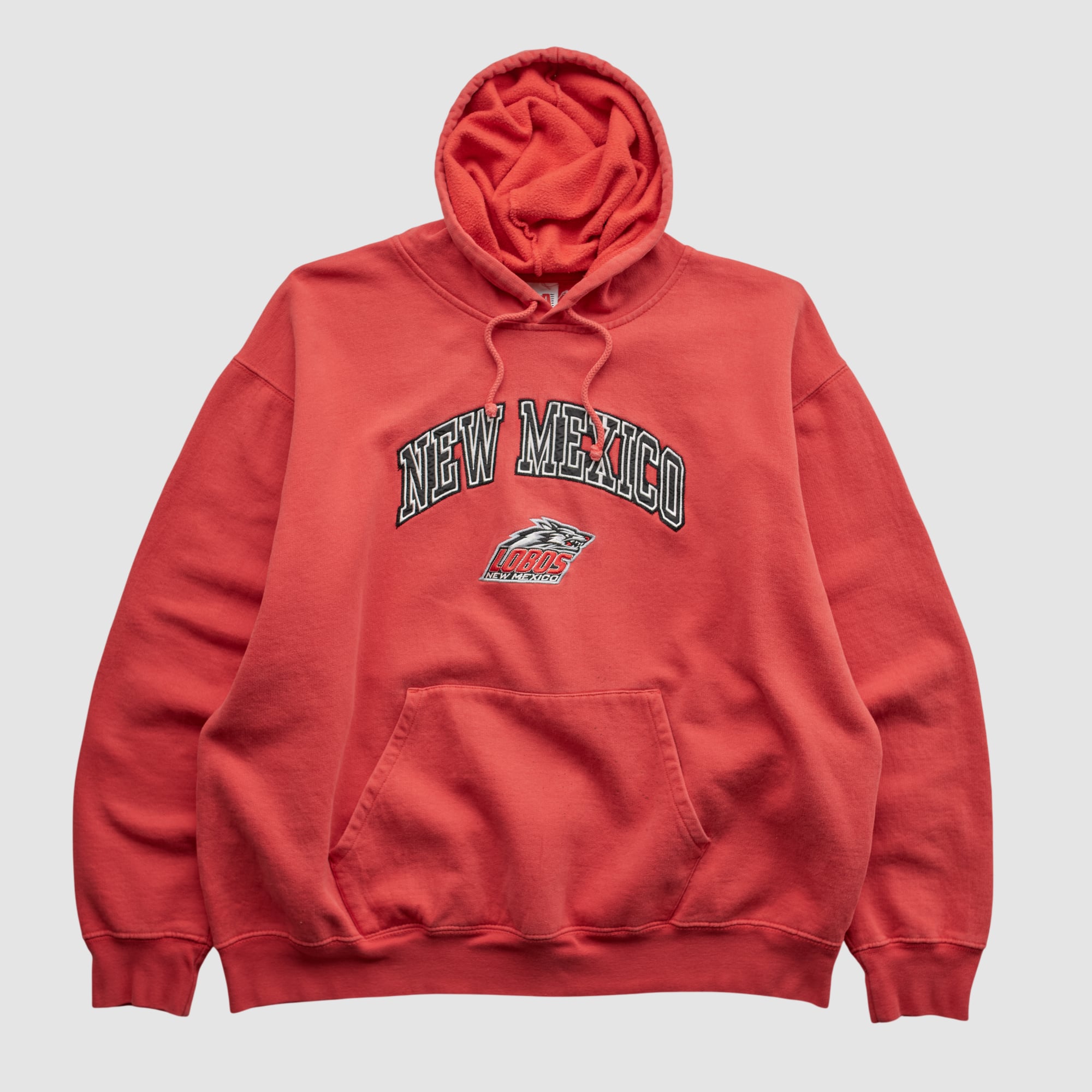 New Mexico Lobos USA Sport Club 2010s Hooded Pullover Sweatshirt - Red - M by Fanatics Real Vintage
