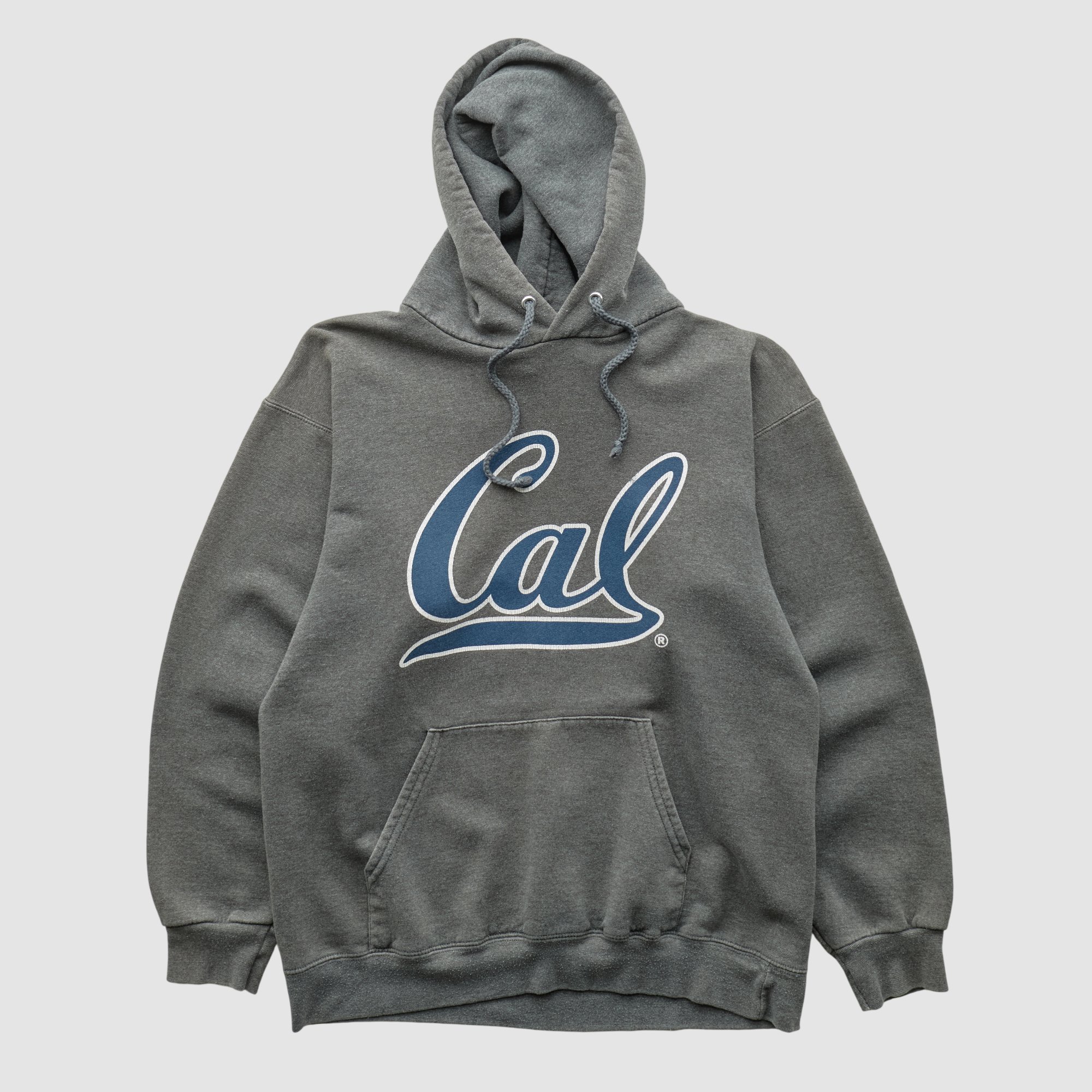 Cal Bears Hanes 2000s Hooded Pullover Sweatshirt - Charcoal - XS by Fanatics Real Vintage