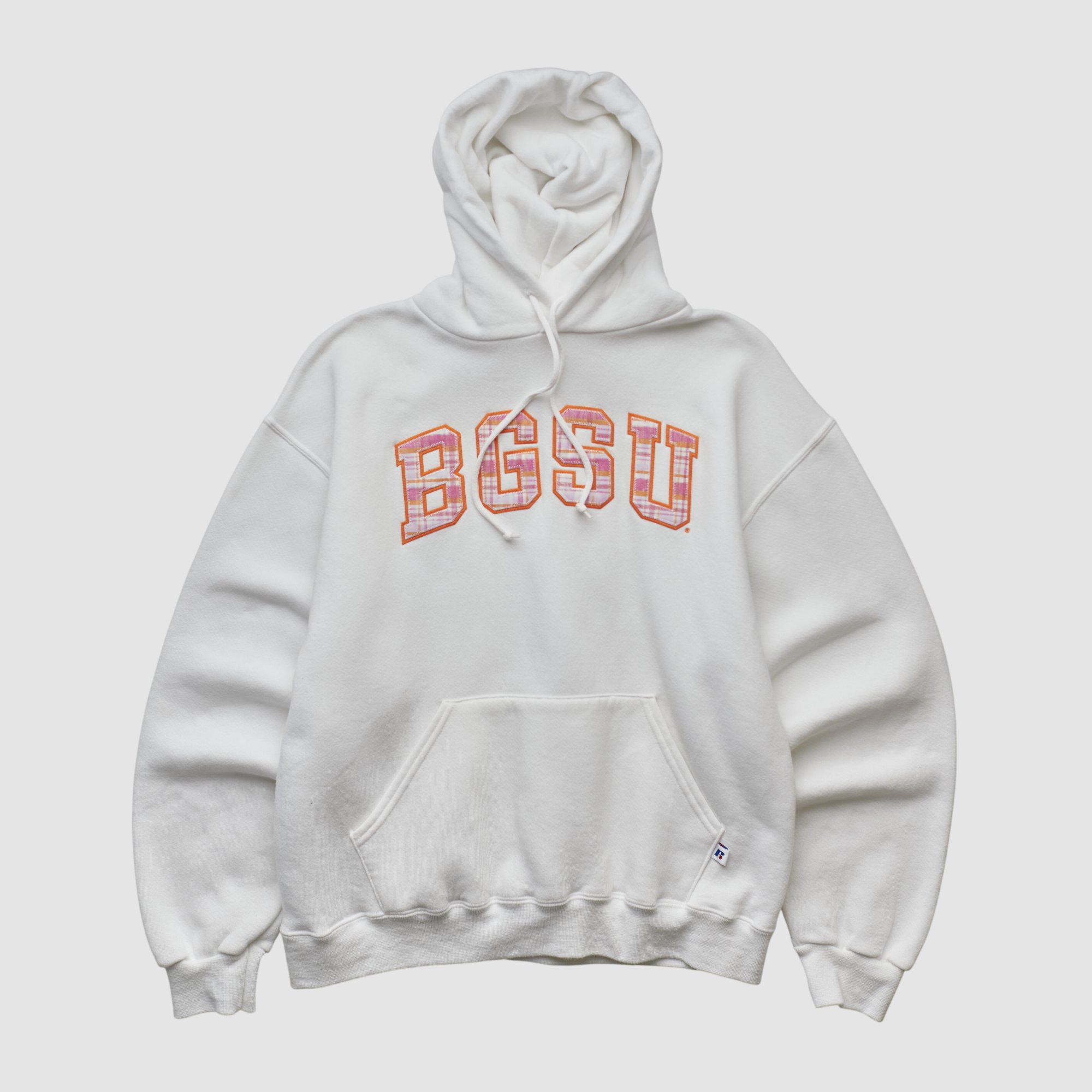 Bowling Green St. Falcons Russell 2000s Hooded Pullover Sweatshirt - White - S by Fanatics Real Vintage