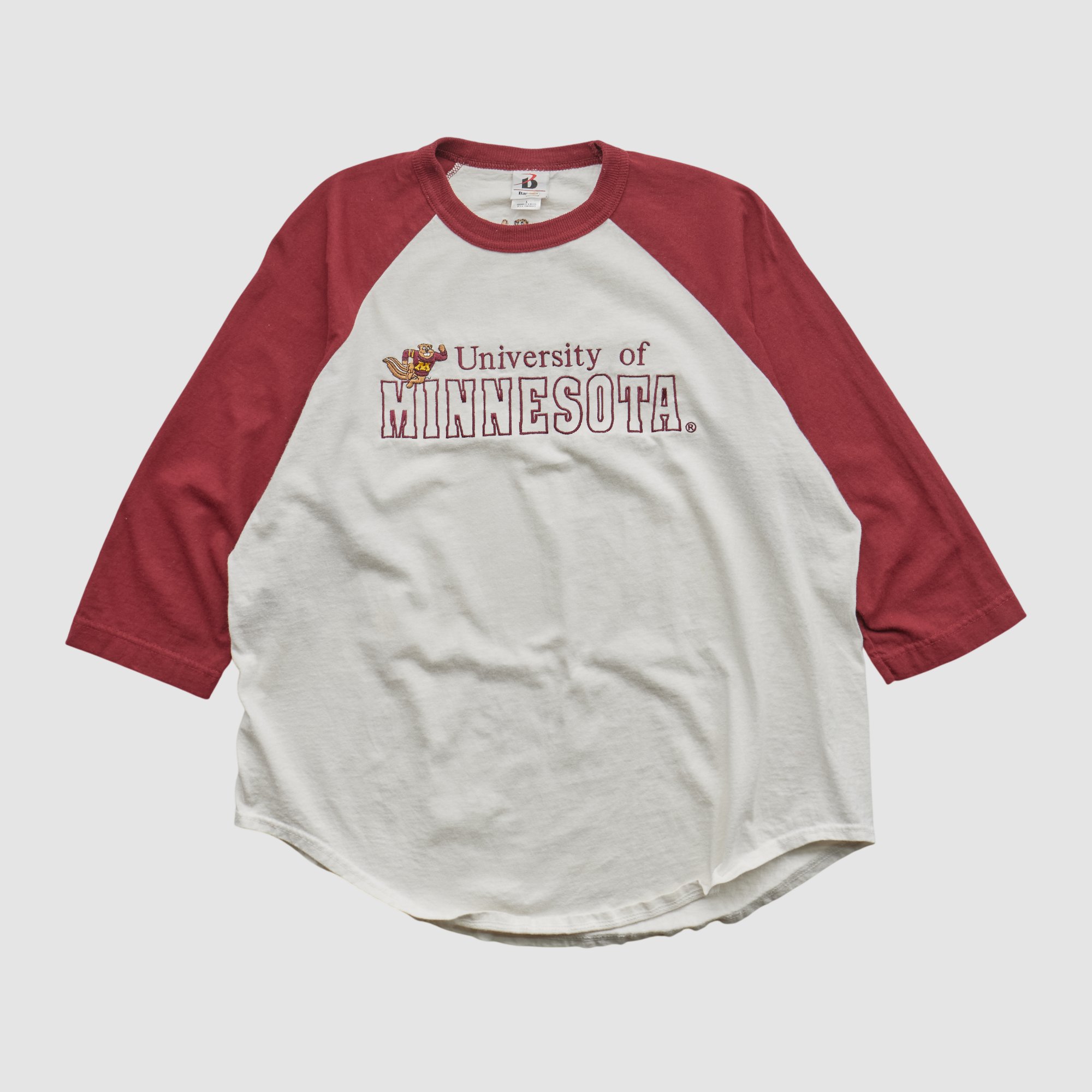 Minnesota Golden Gophers Badger 2000s T-shirt - White - S by Fanatics Real Vintage