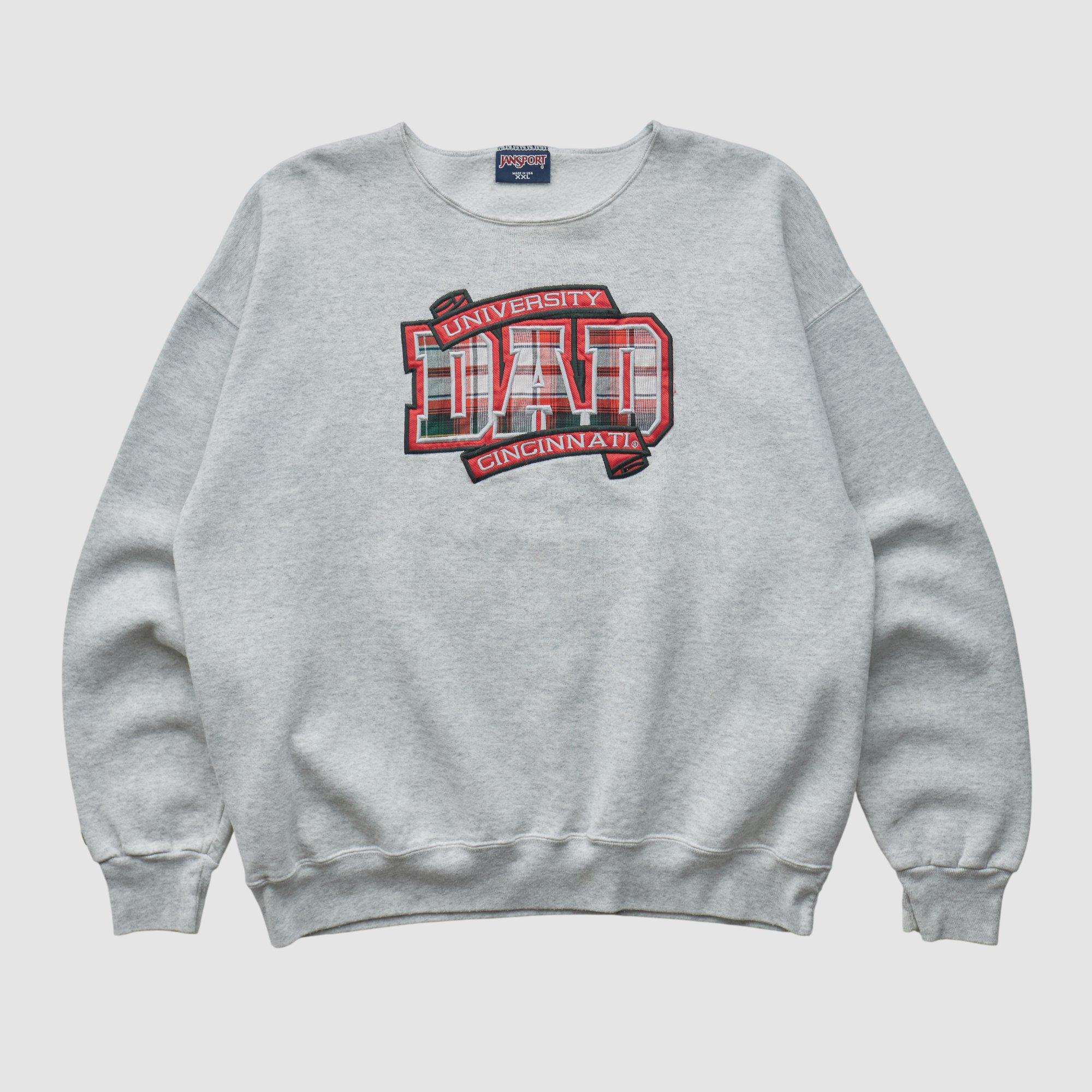 Cincinnati Bearcats Jansport 90s Pullover Sweatshirt - Heather Gray - XL by Fanatics Real Vintage