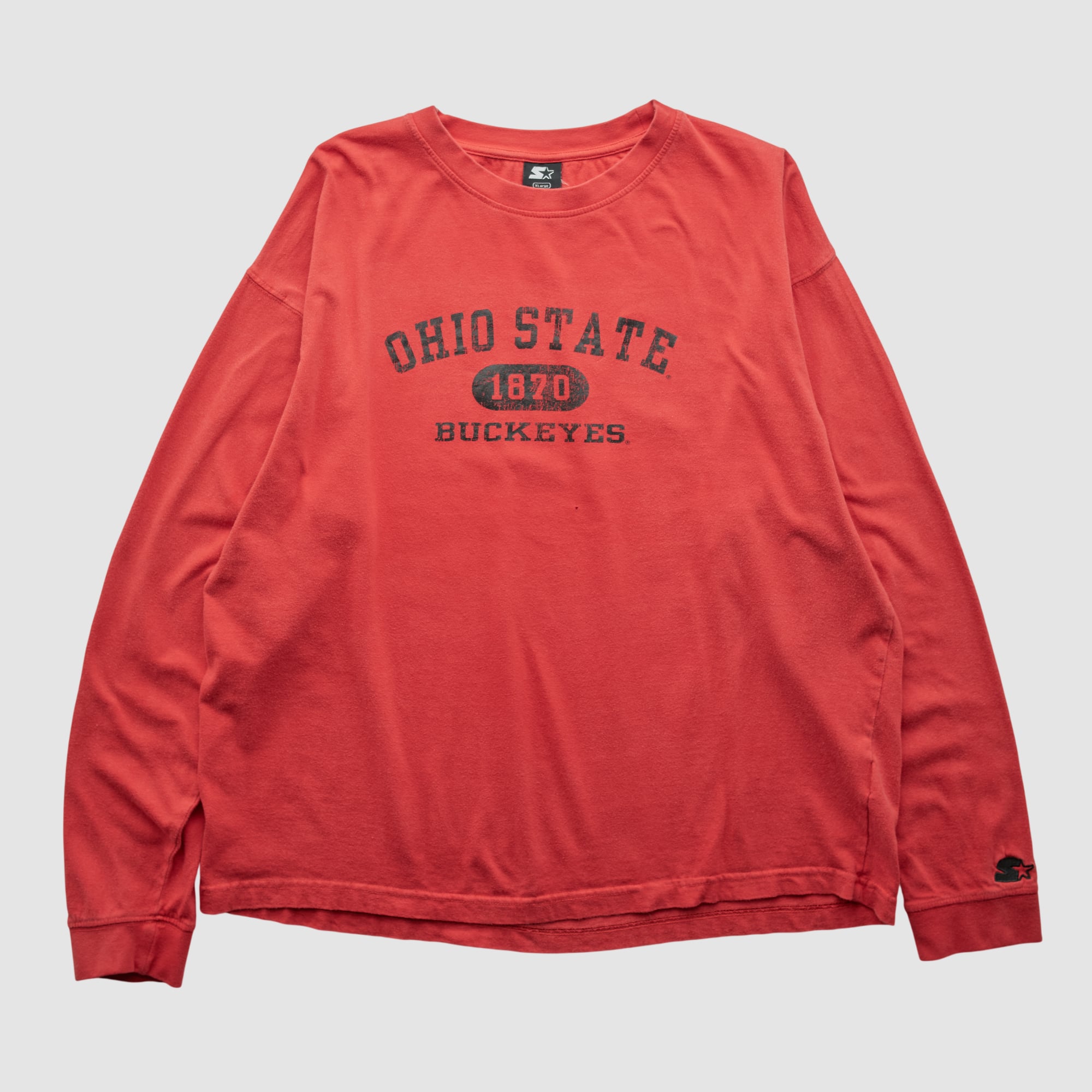 Ohio State Buckeyes Starter 2000s Long Sleeve T-shirt - Red - XL by Fanatics Real Vintage