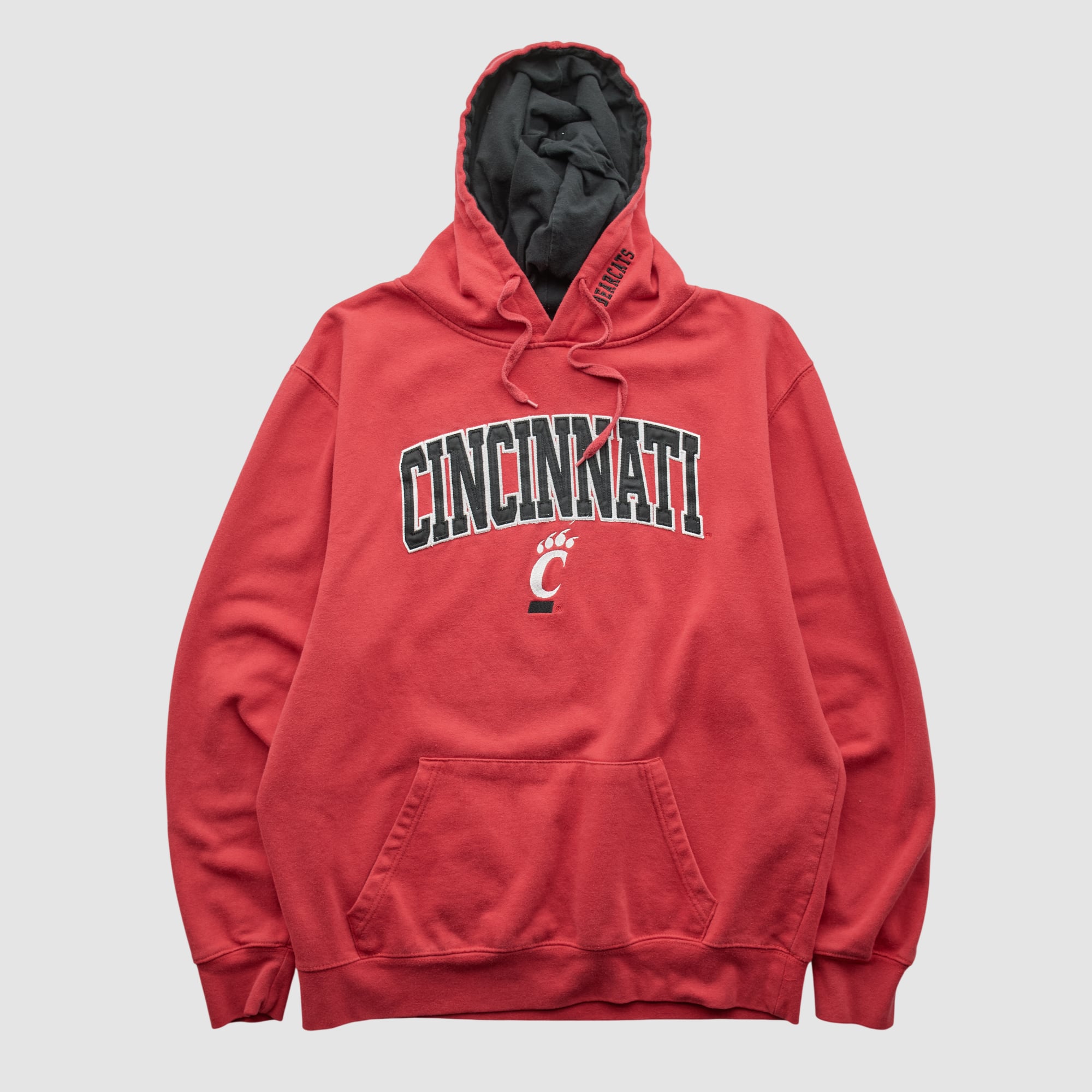 Cincinnati Bearcats Stadium 2010s Hooded Pullover Sweatshirt - Red - L by Fanatics Real Vintage