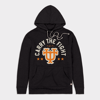 Men's Homefield  Black Tennessee Volunteers Carry The Fight Tri-Blend Fleece Hoodie