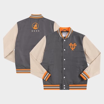Men's Homefield  Gray Tennessee Volunteers Neyland Legacy Full-Snap Bomber Jacket