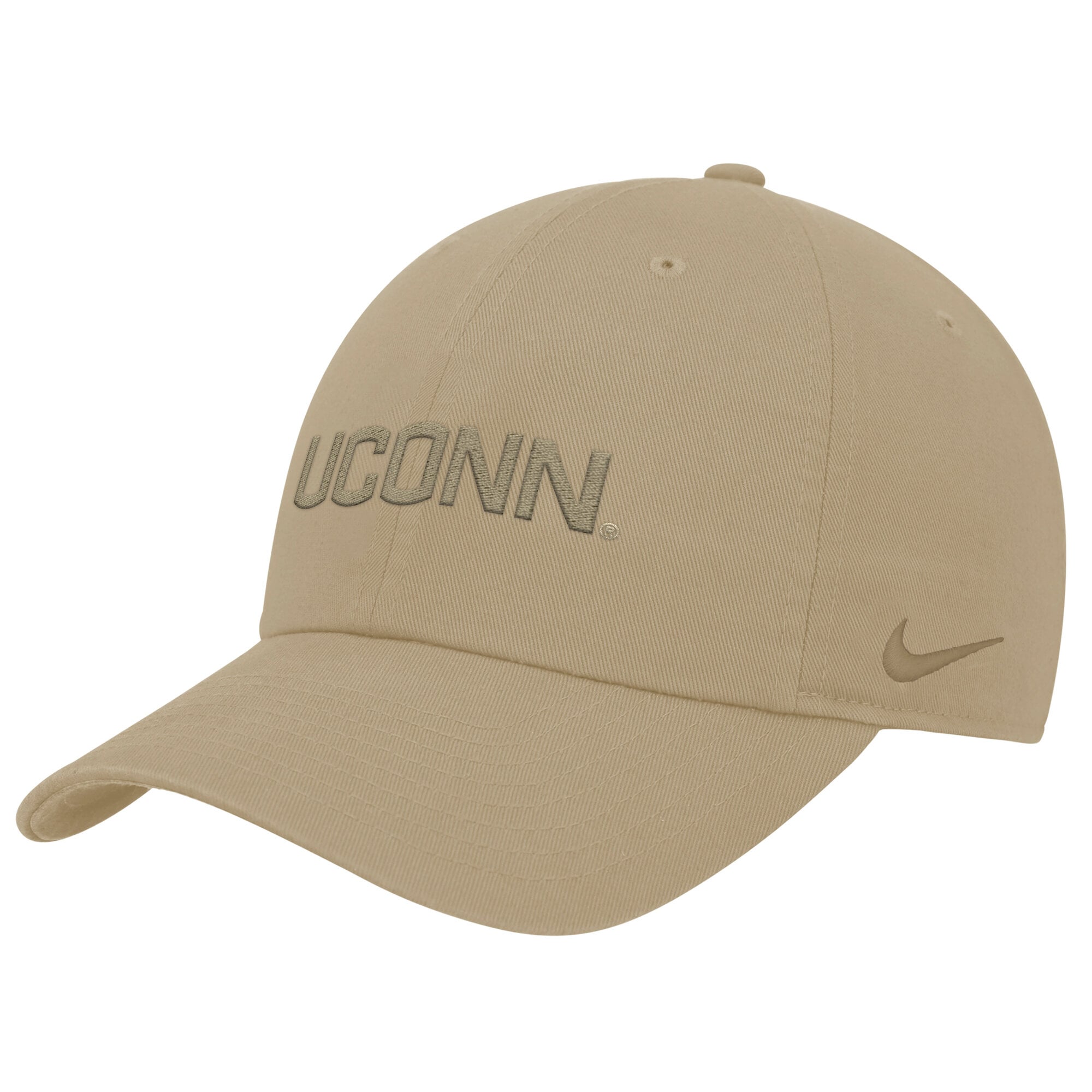 Men's Nike Beige UConn Huskies Club Adjustable Hat