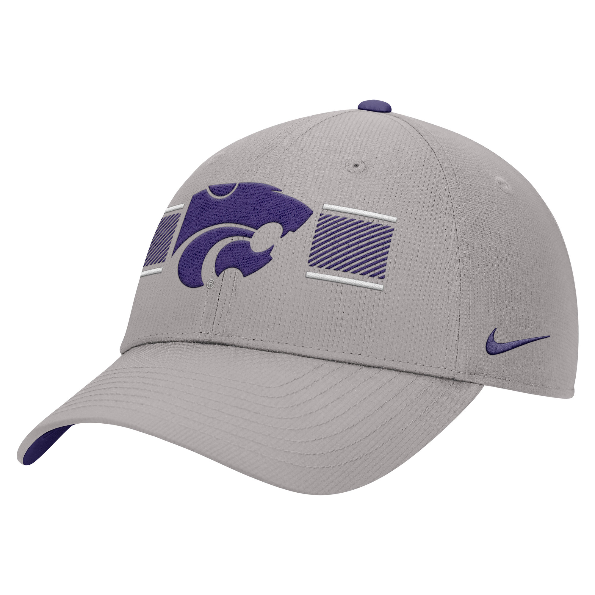 Men's Nike Gray Kansas State Wildcats Ripstop Dri-FIT Adjustable Hat