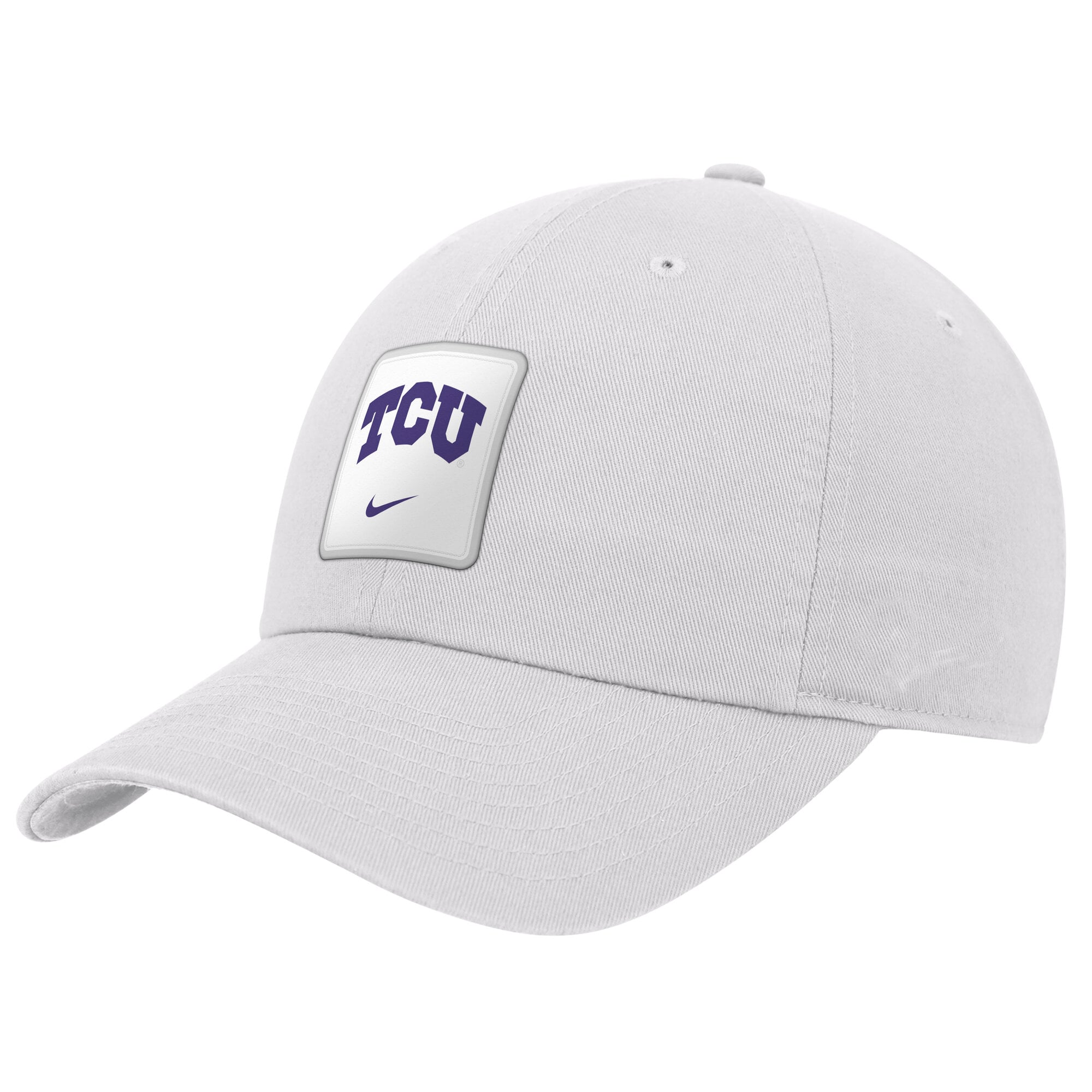 Men's Nike White TCU Horned Frogs 2026 On-Field Club Adjustable Hat