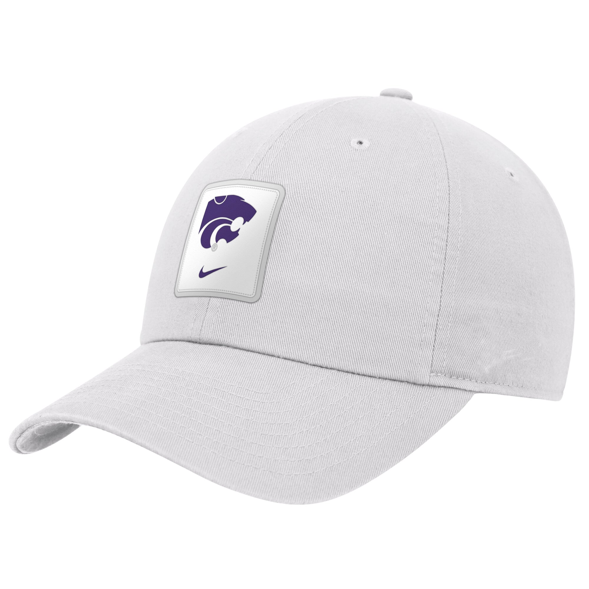 Men's Nike White Kansas State Wildcats 2026 On-Field Club Adjustable Hat