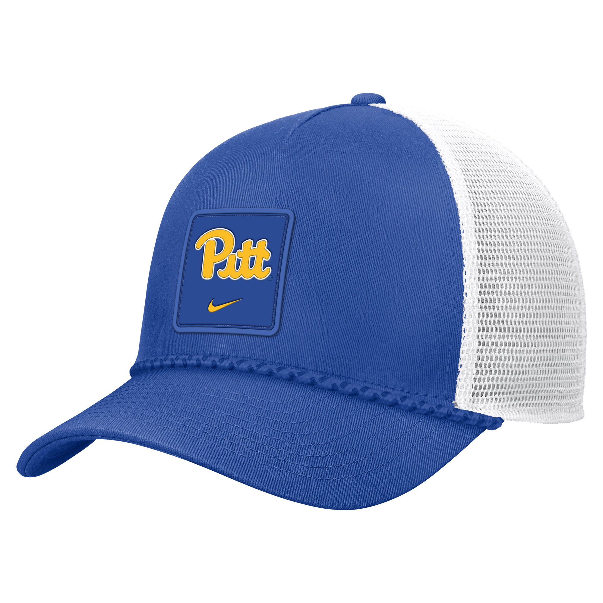 Men's Nike Royal Pitt Panthers 2026 On-Field Rope Adjustable Trucker Hat