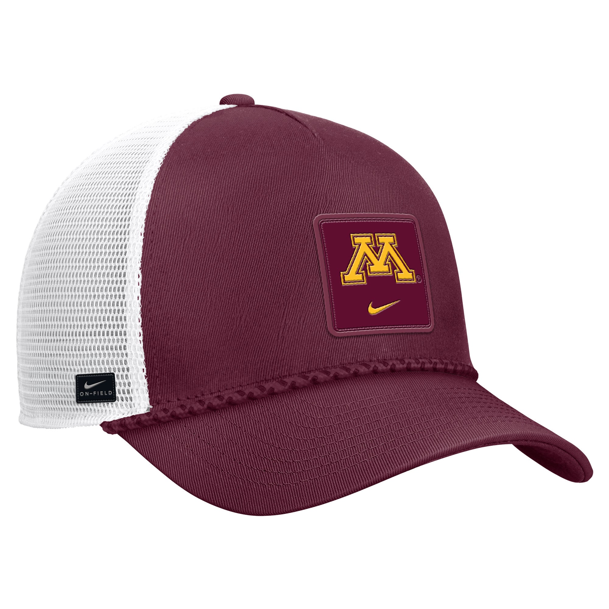 Men's Nike Maroon Minnesota Golden Gophers 2026 On-Field Rope Adjustable Trucker Hat