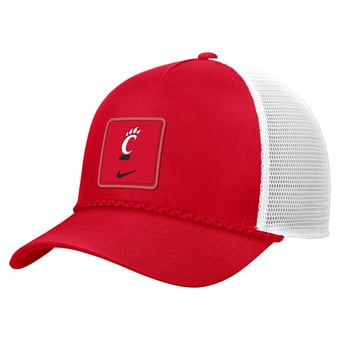 Men's Nike Red Cincinnati Bearcats 2026 On-Field Rope Adjustable Trucker Hat