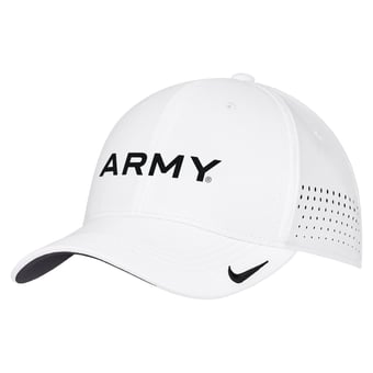 Men's Nike Black Army Black Knights 2026 On-Field AeroBill SwooshFlex Dri-FIT Hat