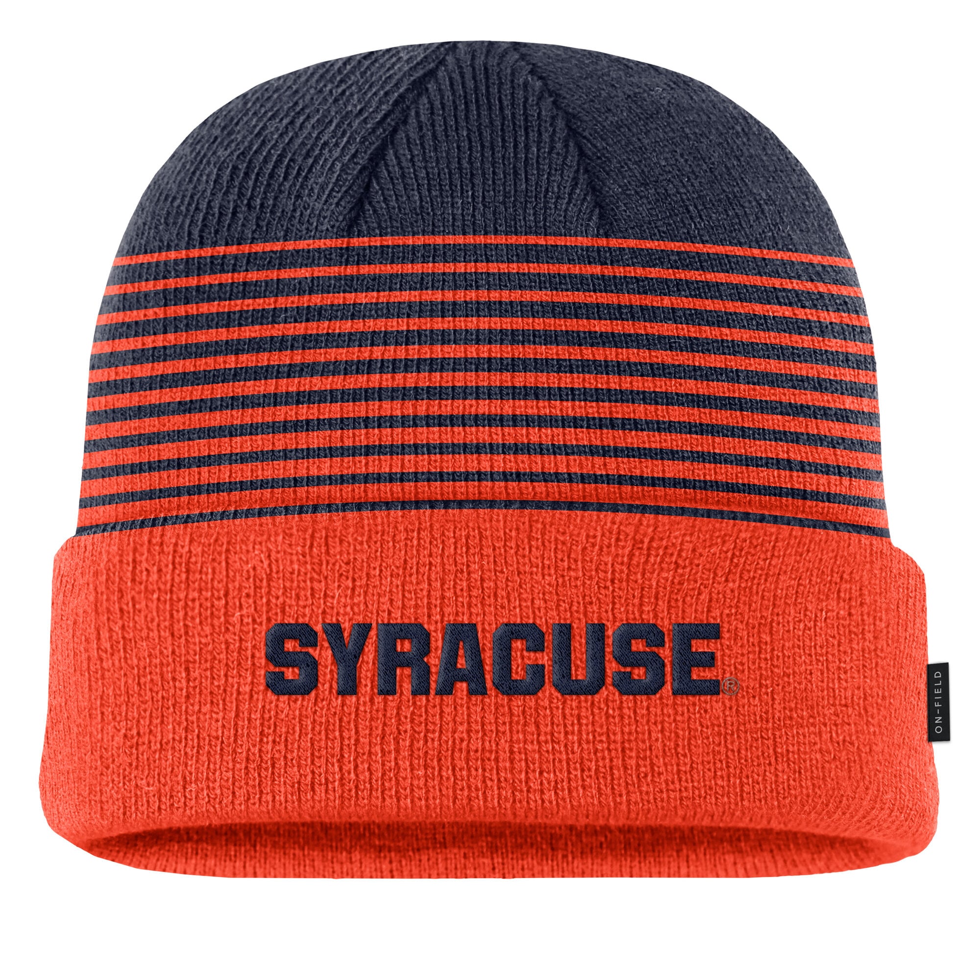 Men's Nike Orange/Navy Syracuse Orange 2026 On-Field Gradient Terra Cuffed Knit Hat