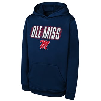 Youth Outerstuff Navy Ole Miss Rebels Sack Party Performance Hoodie