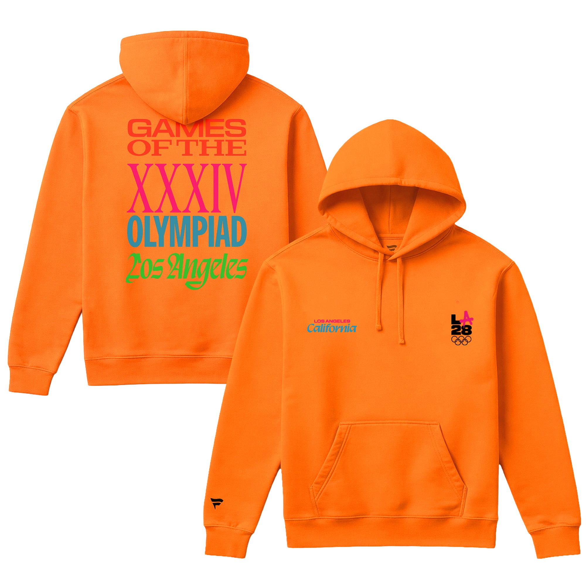 Sweat à capuche Fanatics Orange LA28 Superbloom Collection pour homme
