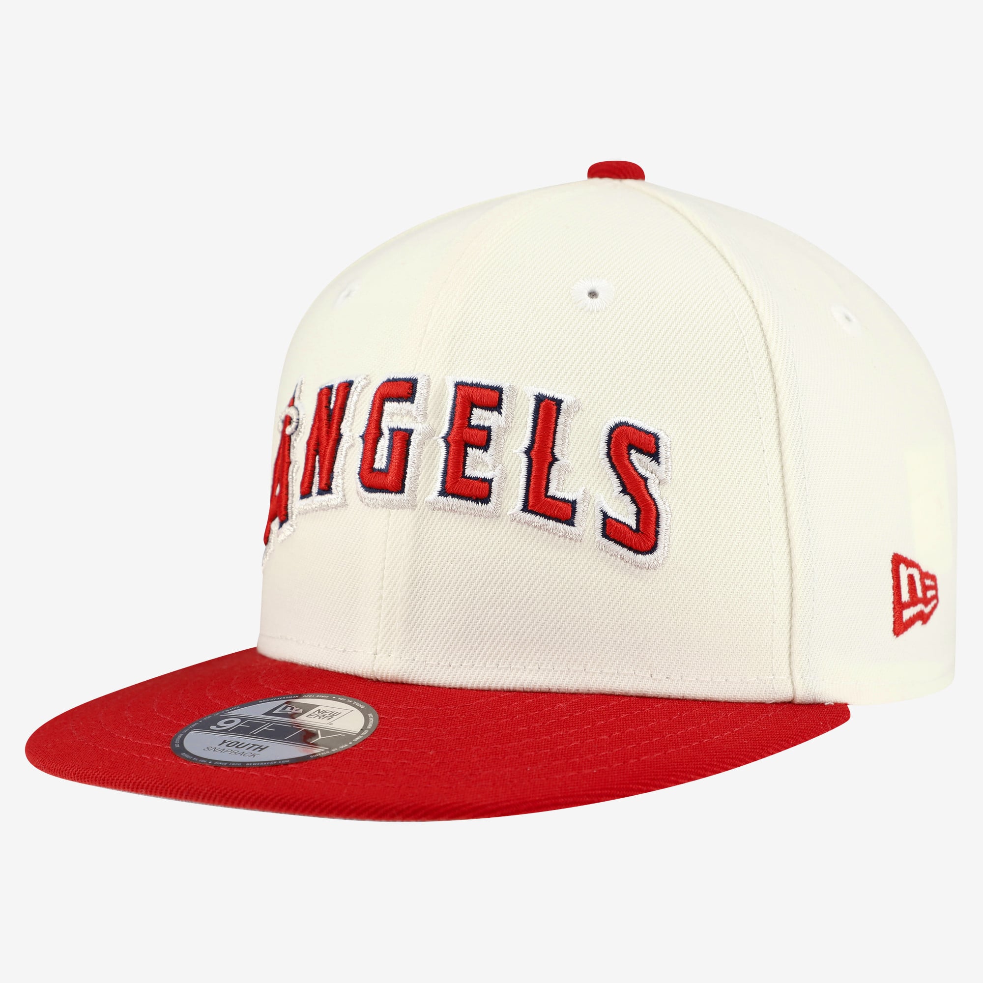 Youth New Era  White California Angels Two-Tone 9FIFTY Snapback Hat