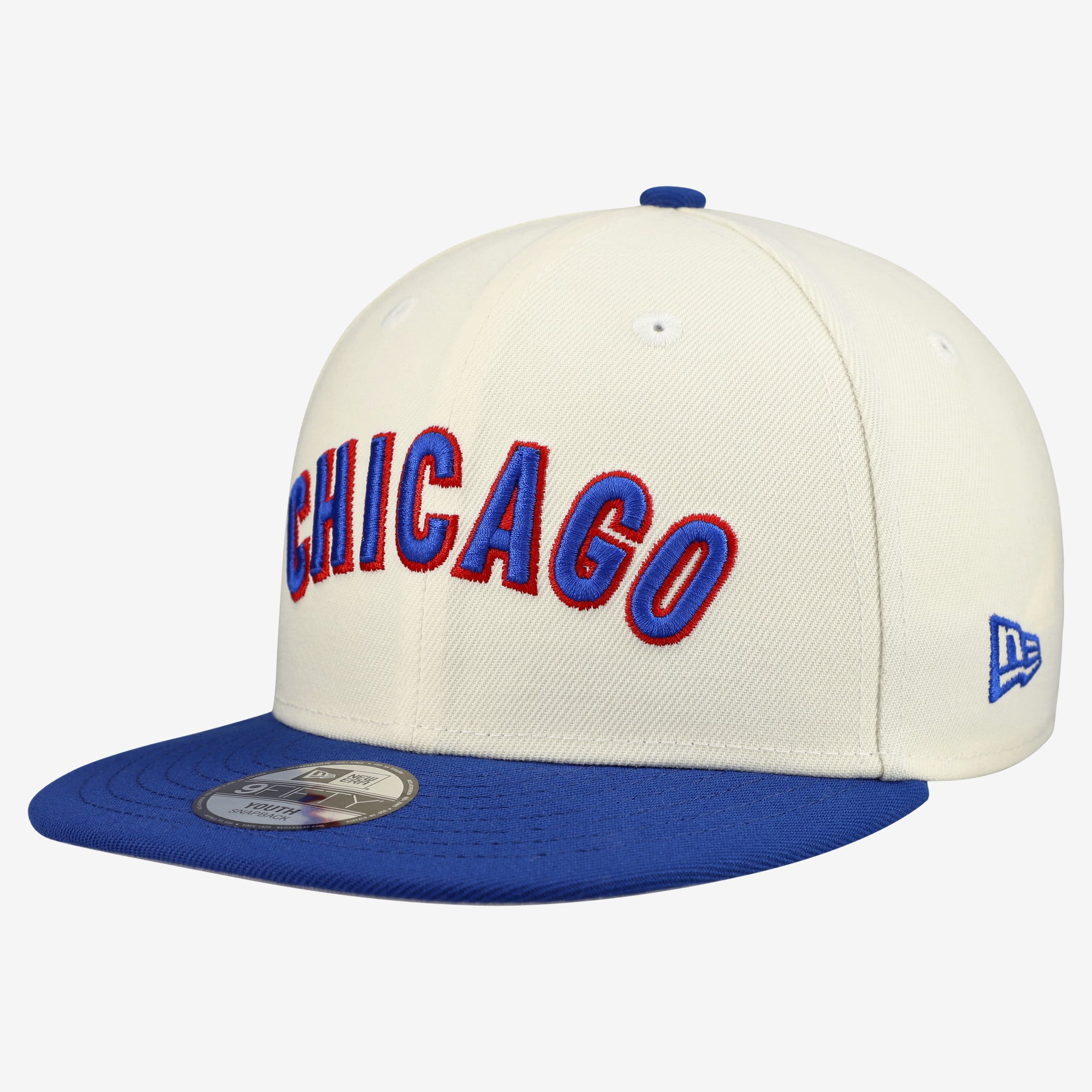 Youth New Era  White Chicago Cubs Two-Tone 9FIFTY Snapback Hat