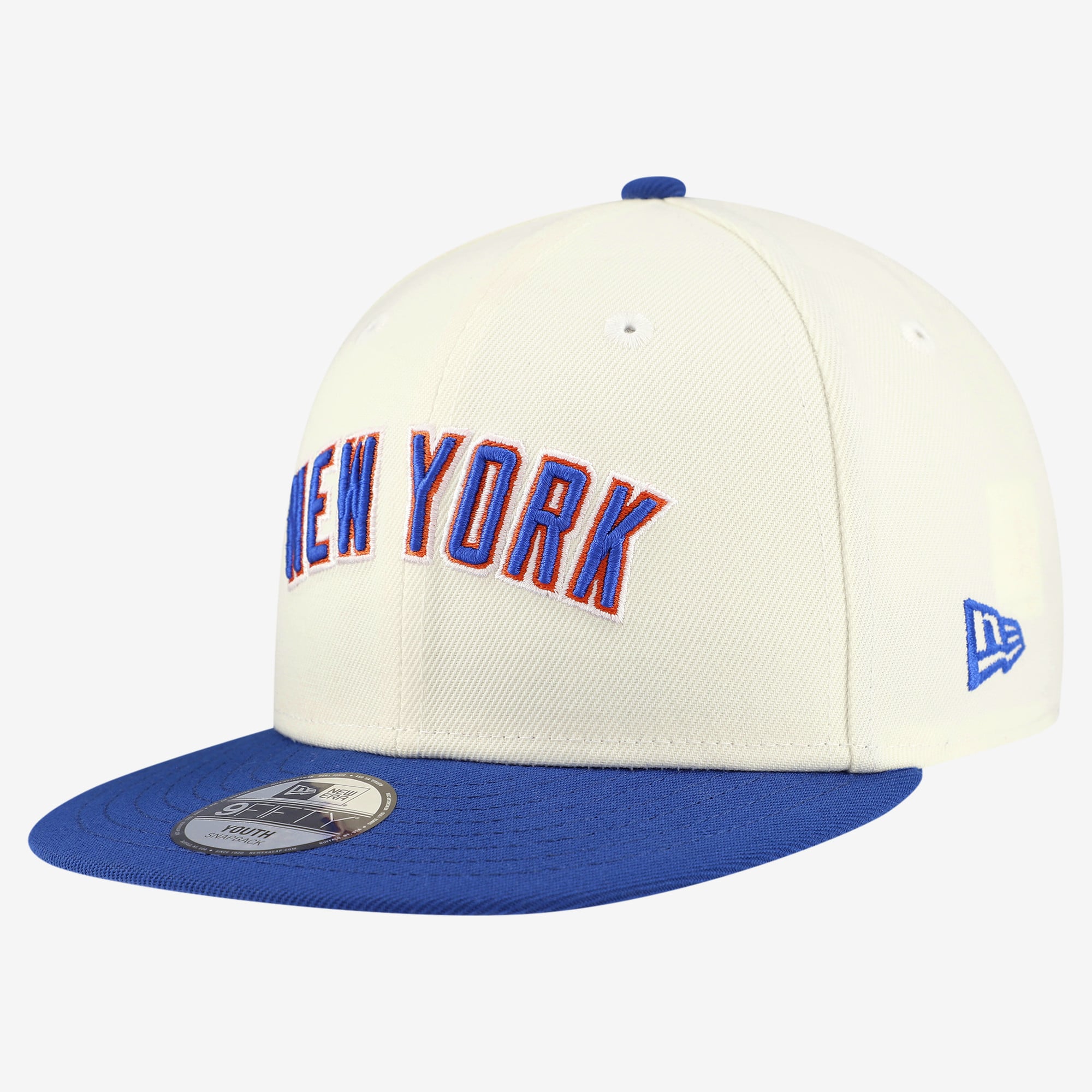 Youth New Era  White New York Mets Two-Tone 9FIFTY Snapback Hat