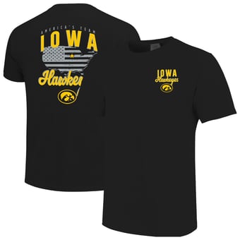 Men's  Black Iowa Hawkeyes America's Team T-Shirt