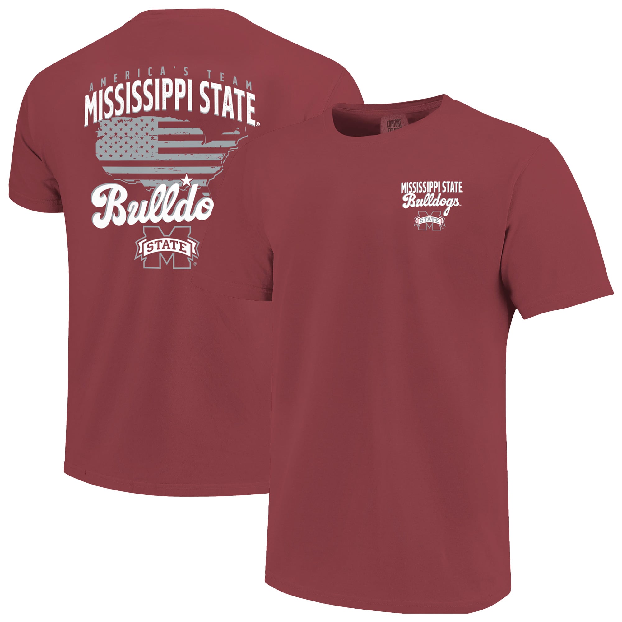 Men's  Maroon Mississippi State Bulldogs America's Team T-Shirt