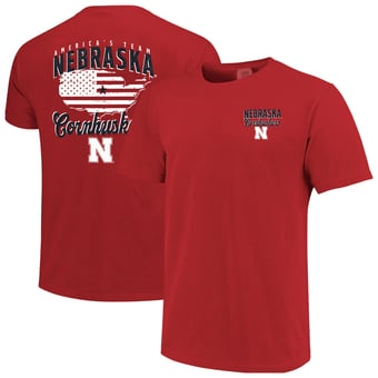 Men's  Scarlet Nebraska Huskers America's Team T-Shirt