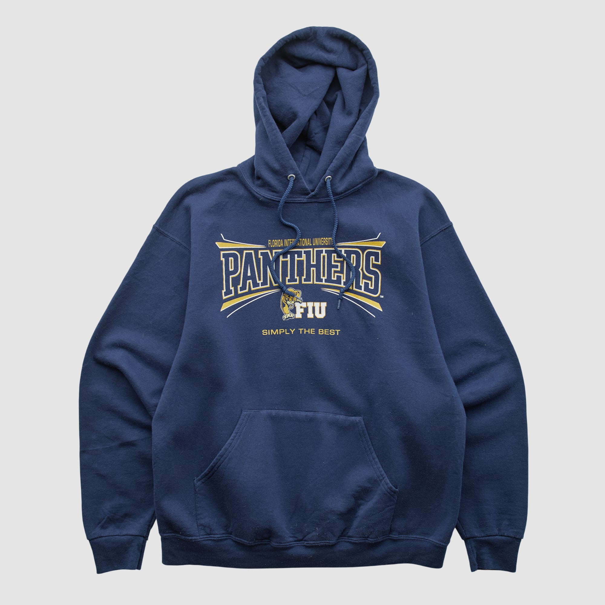 FIU Panthers Jerzees 2000s Hooded Pullover Sweatshirt - Navy - S by Fanatics Real Vintage