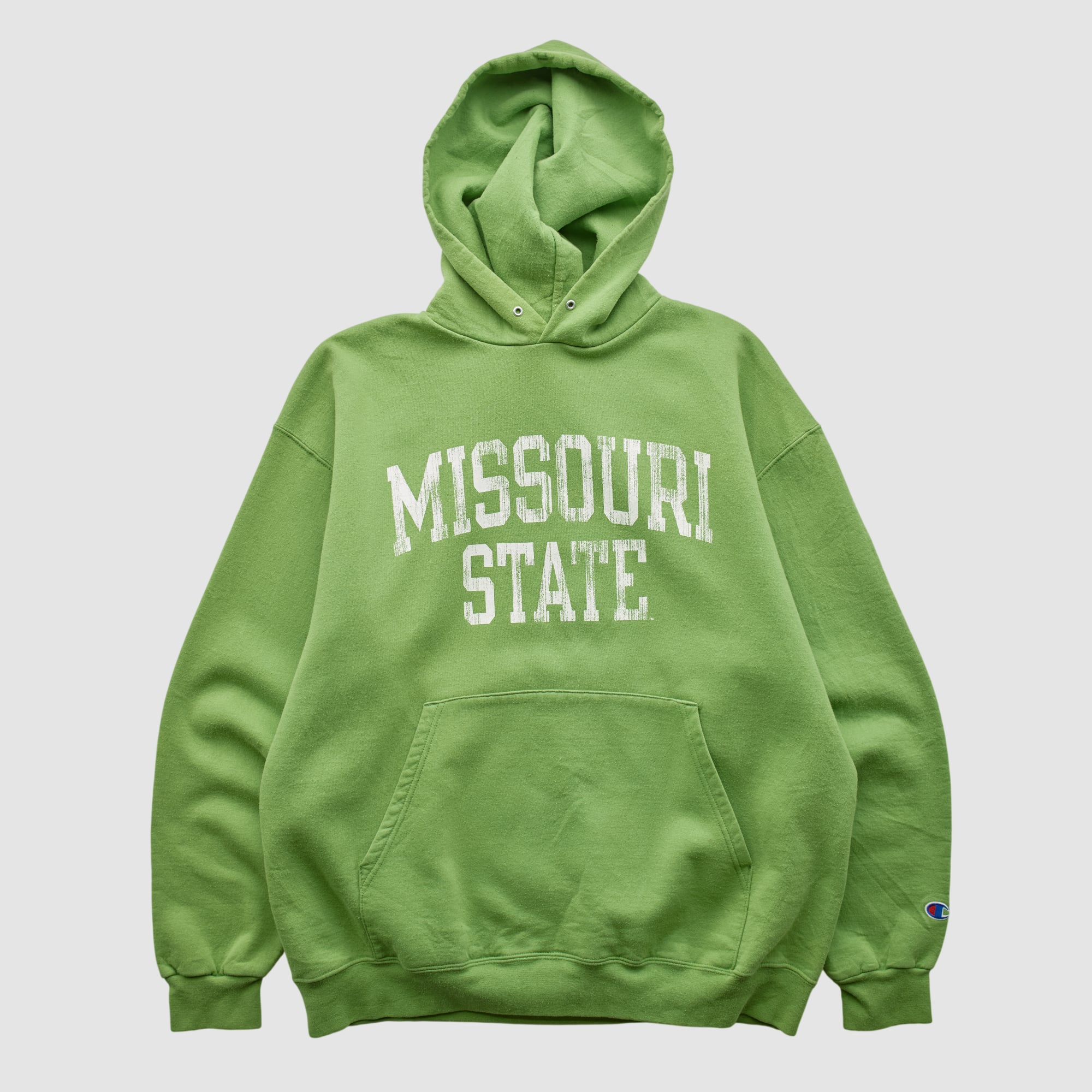 Missouri State University Bears Champion 2010s Hooded Pullover Sweatshirt - Green - L by Fanatics Real Vintage