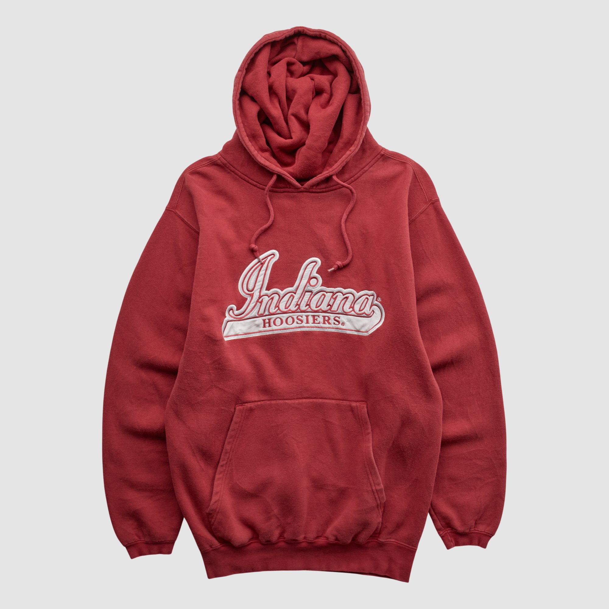 Indiana Hoosiers CADRE 2000s Hooded Pullover Sweatshirt - Red - S by Fanatics Real Vintage