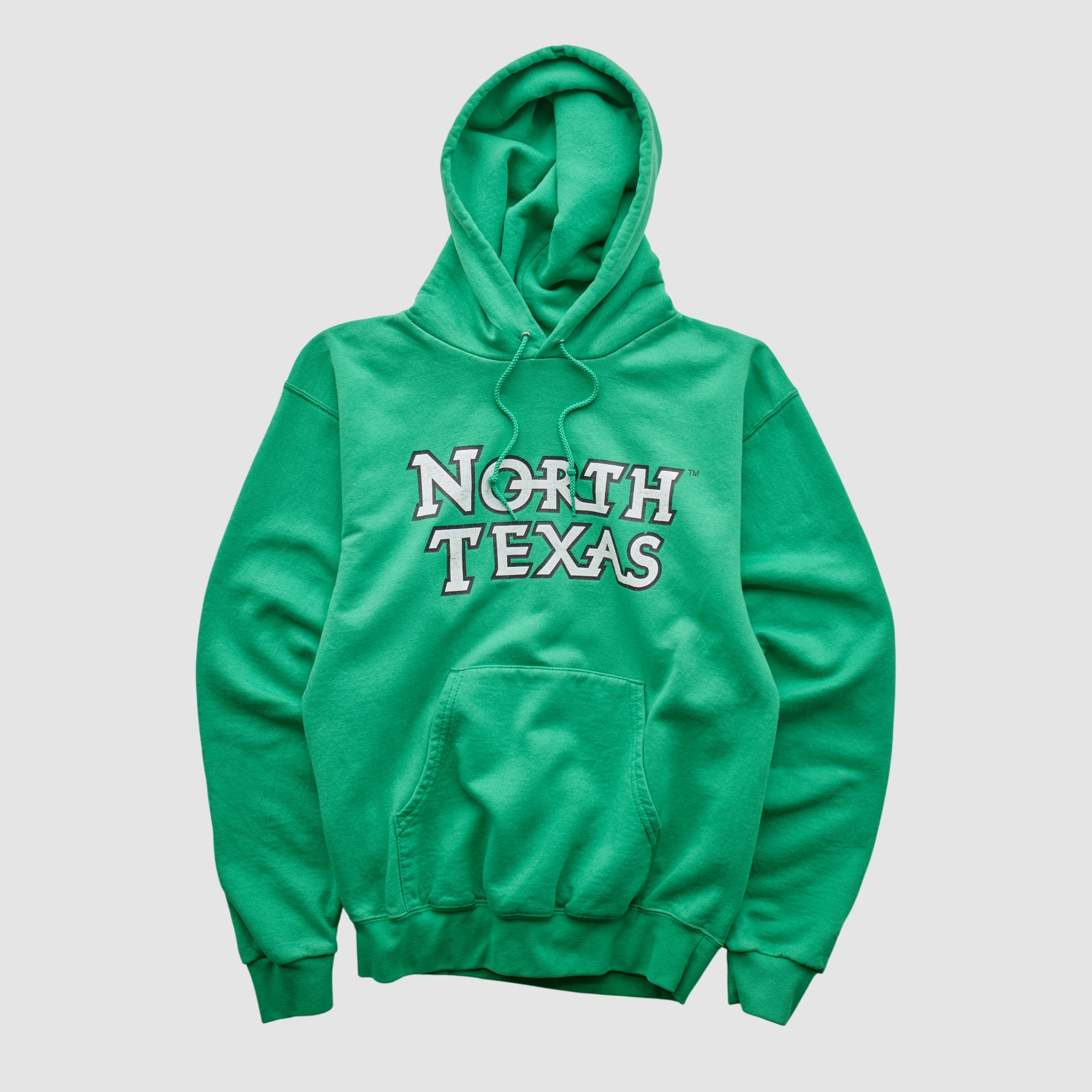 North Texas Mean Green Champion 2000s Hooded Pullover Sweatshirt - Green - XXS by Fanatics Real Vintage
