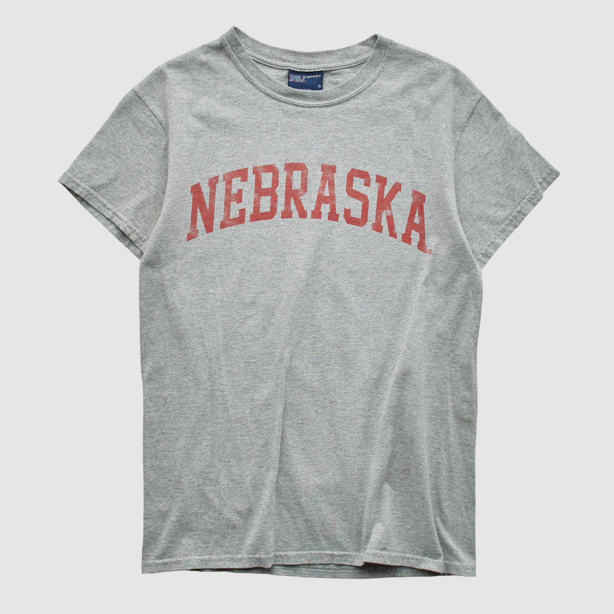 Nebraska Huskers MV Sport 2000s T-shirt - Heather Gray - S by Fanatics Real Vintage