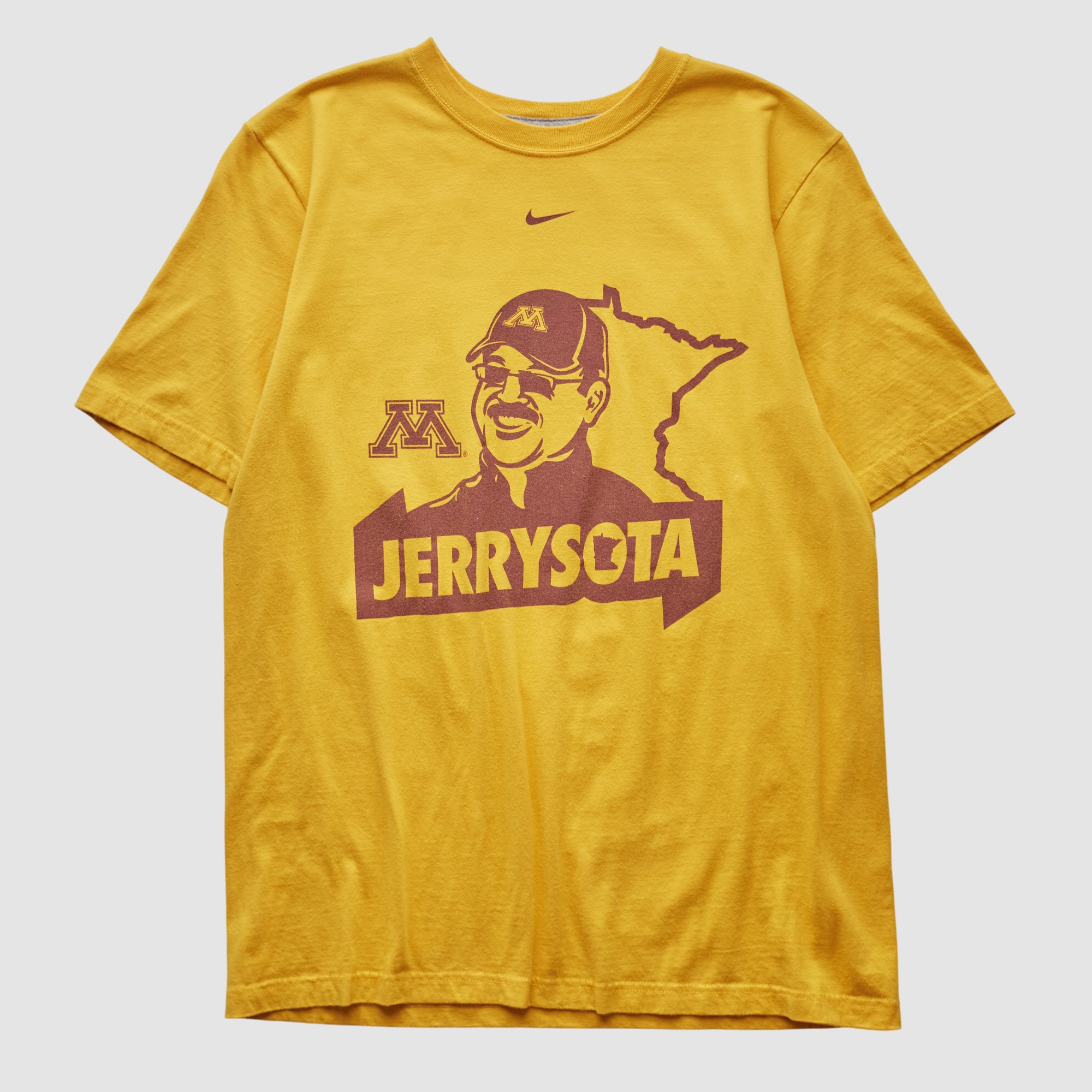 Jerry Kill Nike 2010s T-shirt - Yellow - S by Fanatics Real Vintage