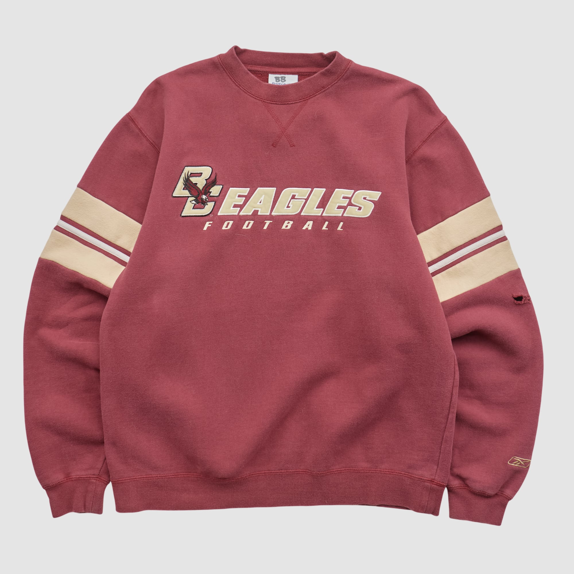 Boston College Eagles Reebok 2000s Pullover Sweatshirt - Maroon - S by Fanatics Real Vintage