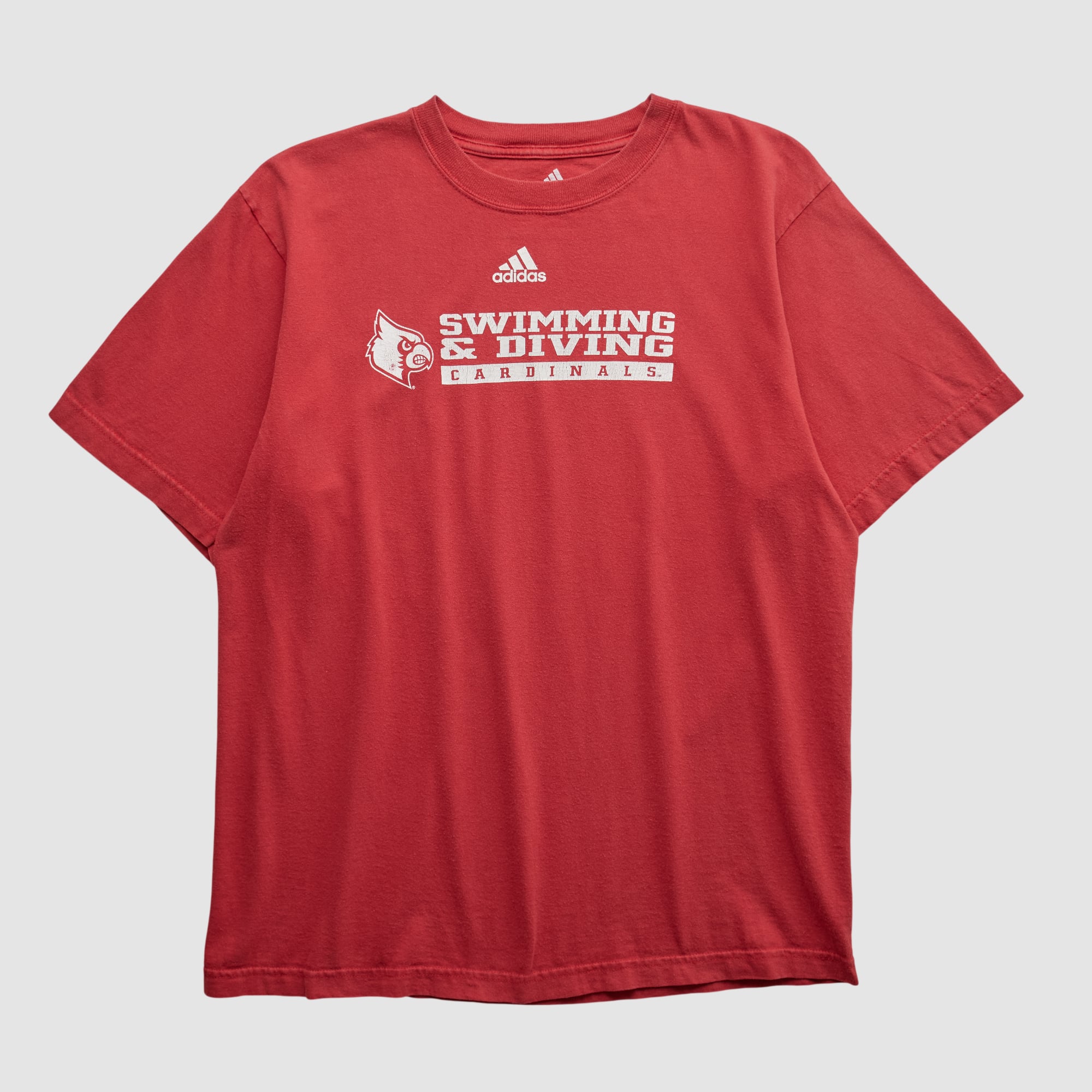 Louisville Cardinals Adidas 2000s T-shirt - Red - M by Fanatics Real Vintage