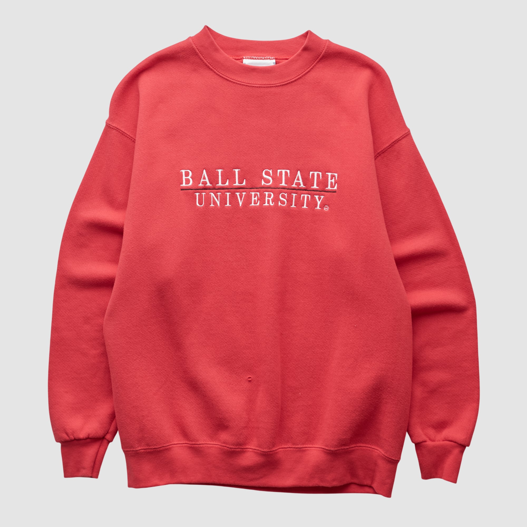 Ball State Cardinals Lee Apparel 90s Pullover Sweatshirt - Red - XS by Fanatics Real Vintage