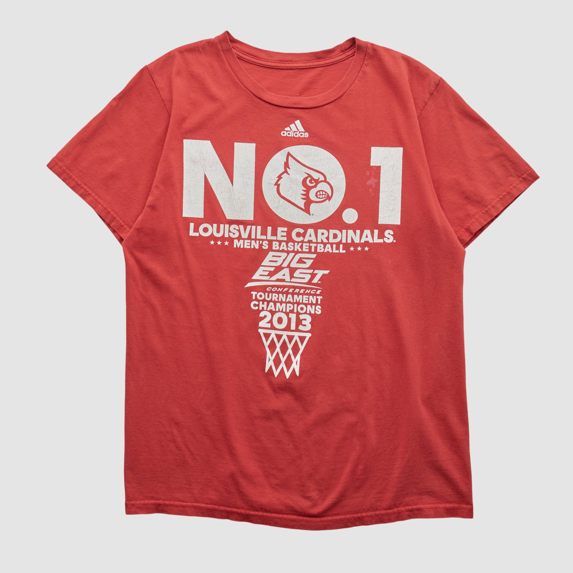 Louisville Cardinals Adidas 2013 T-shirt - Red - S by Fanatics Real Vintage