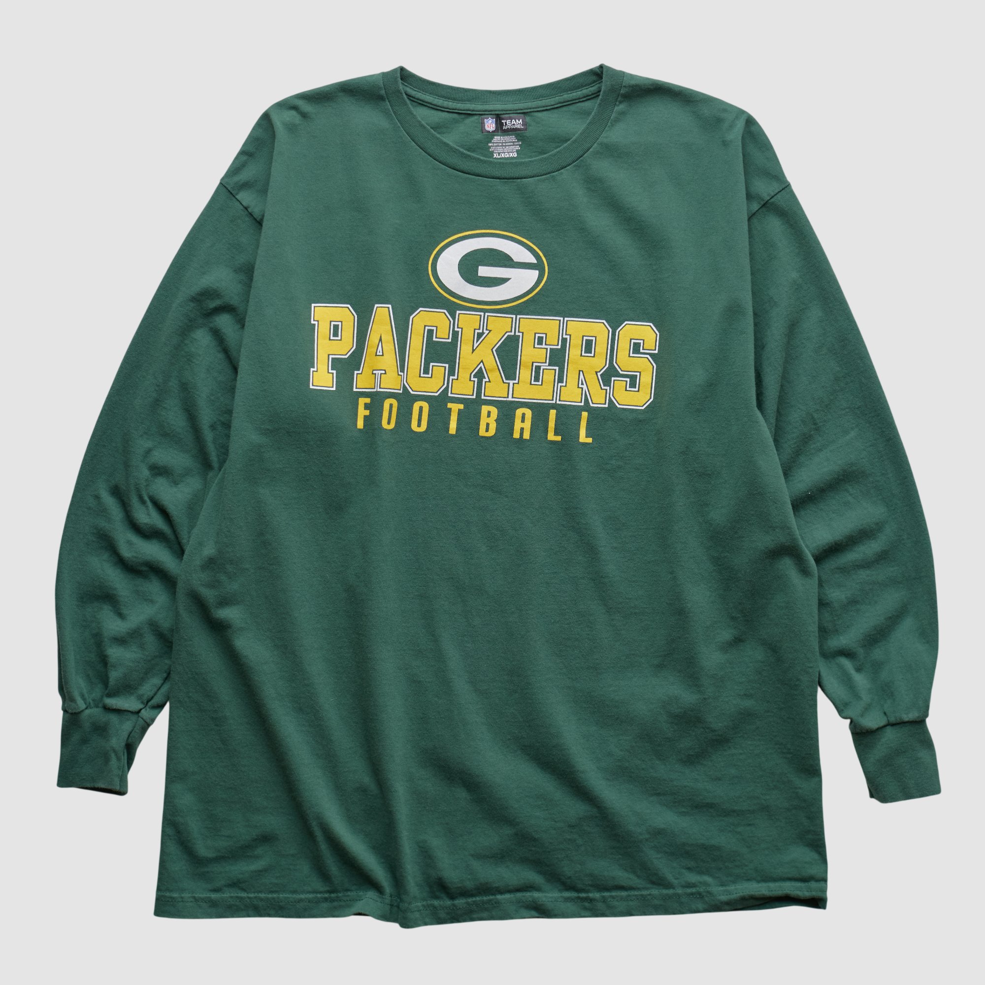 Green Bay Packers NFL 2010s Long Sleeve T-shirt – Green – L by Fanatics Real Vintage