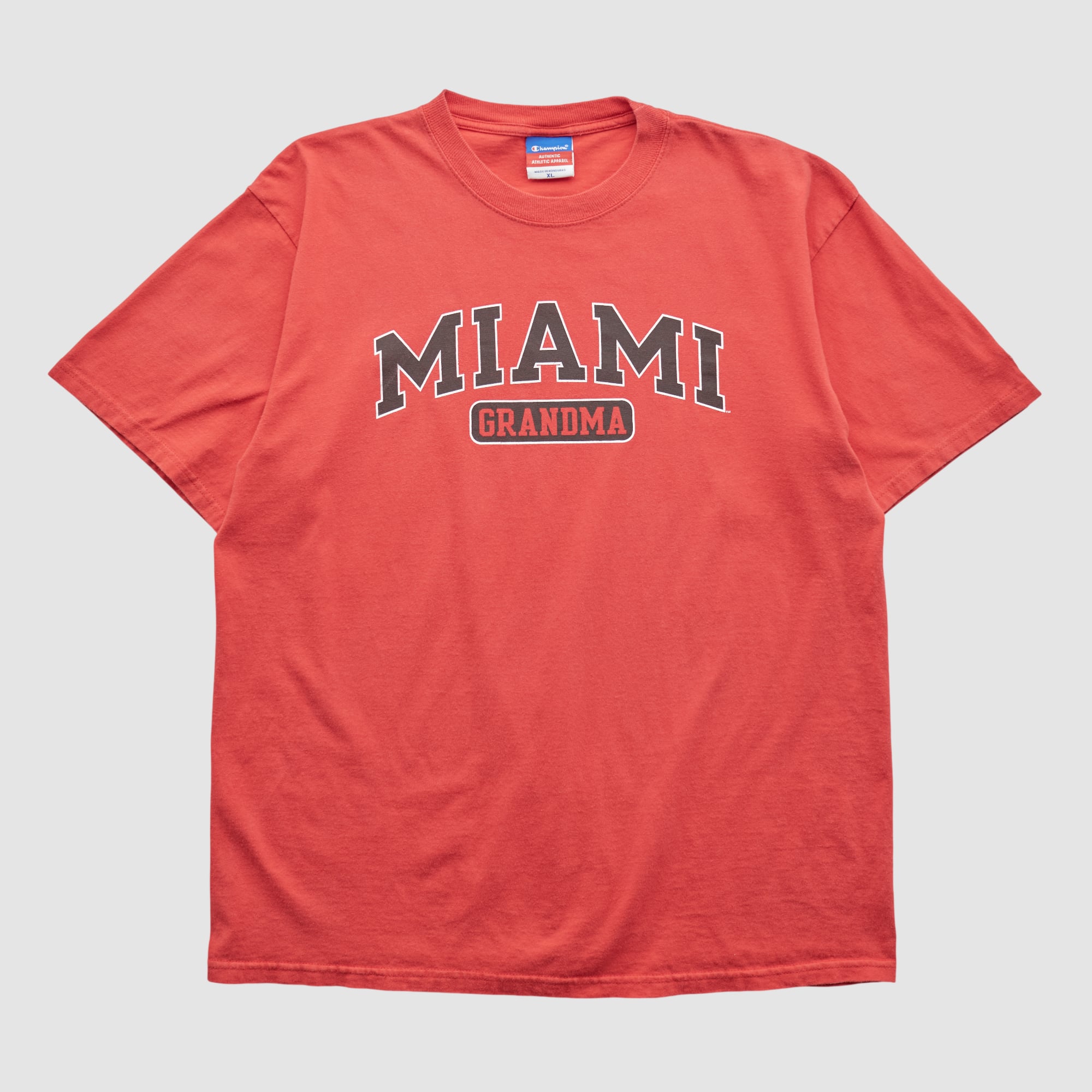 Miami University RedHawks Champion 2000s T-shirt - Red - L by Fanatics Real Vintage