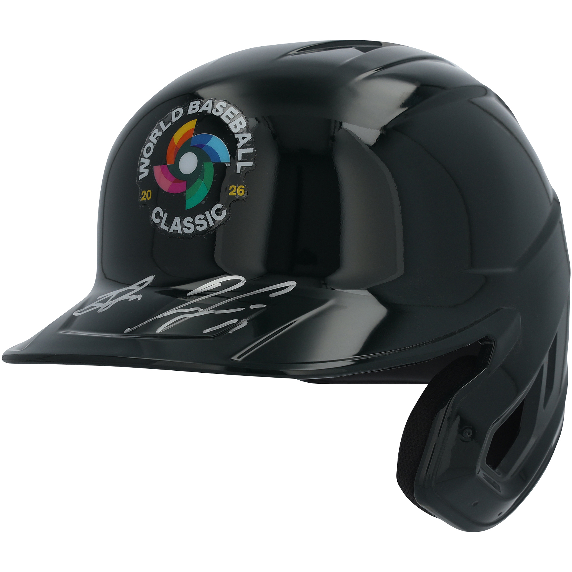 Ronald Acuña Jr. & Jackson Chourio Venezuela Baseball Autographed 2026 World Baseball Classic Champions Replica Batting Helmet - Limited Edition of 25