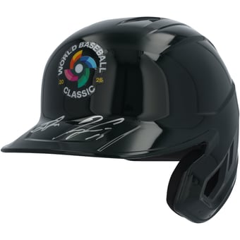 Ronald Acuña Jr. & Jackson Chourio Venezuela Baseball Autographed 2026 World Baseball Classic Champions Replica Batting Helmet - Limited Edition of 25