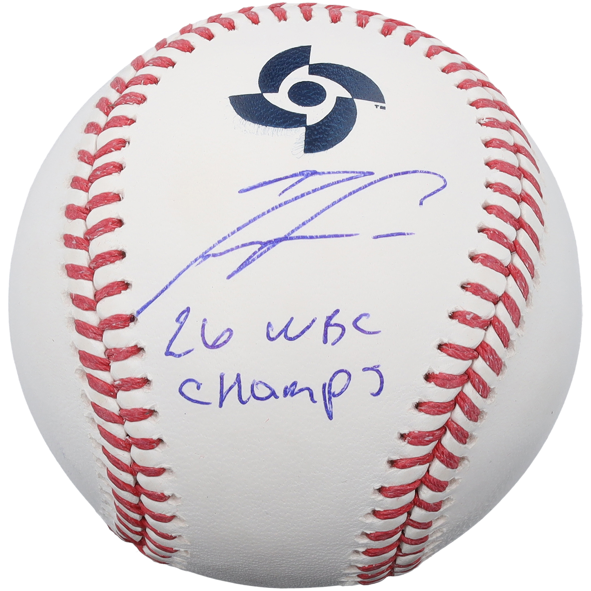 Ronald Acuña Jr. Venezuela Baseball Autographed 2026 World Baseball Classic Champions Baseball with "26 WBC Champs" Inscription