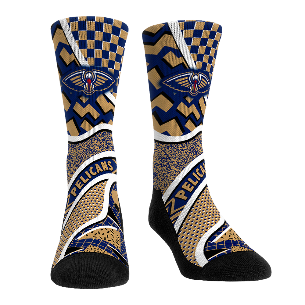Unisex Rock Em  Red New Orleans Pelicans Ball Pattern Crew Socks