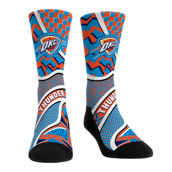 Unisex Rock Em  Blue Oklahoma City Thunder Ball Pattern Crew Socks