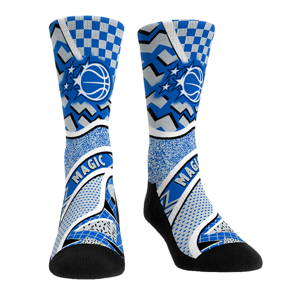 Unisex Rock Em  Blue Orlando Magic Ball Pattern Crew Socks