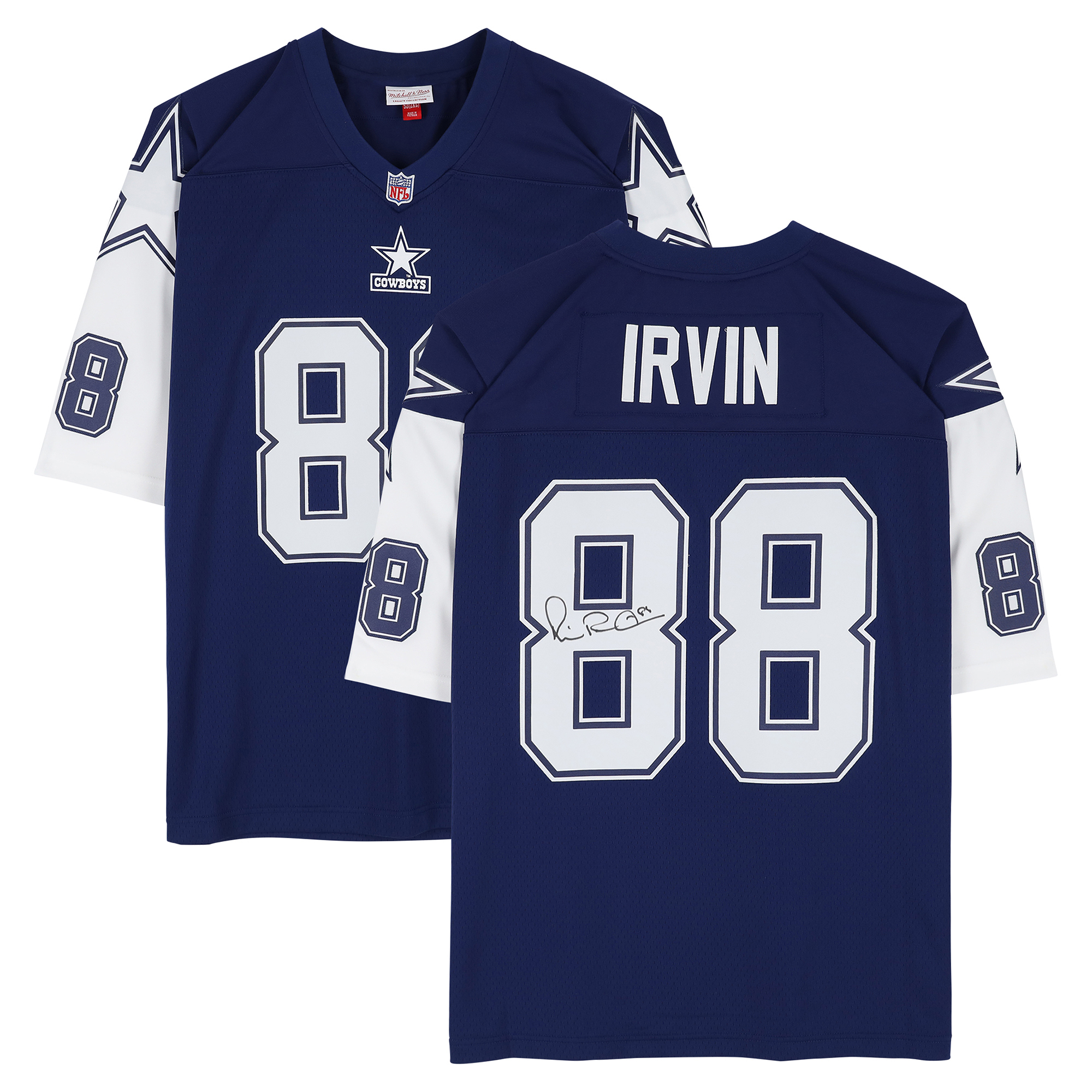 Michael Irvin Dallas Cowboys Autographed Navy Mitchell & Ness 1995 Replica Jersey Michael Irvin Dallas Cowboys Autographed Navy Mitchell & Ness 1995 Replica Jersey
